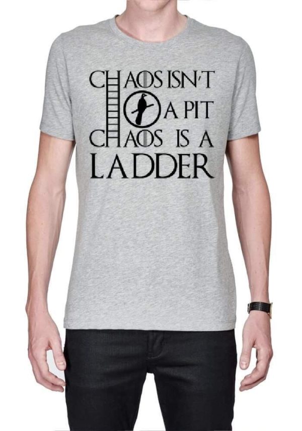 Chaos Is A Ladder Grey T-Shirt