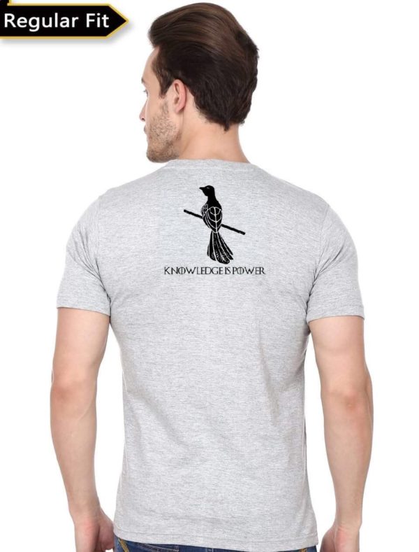 Chaos Is A Ladder Grey T-Shirt - Image 2