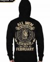 All Men Are Created Equal But Only Best Are Born In February Black Hoodie