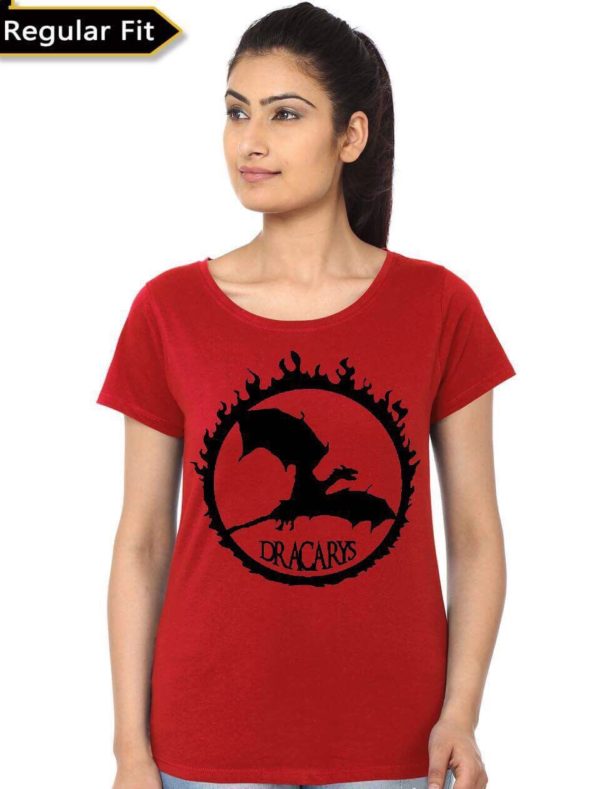 Dracarys Girl's Red T-Shirt