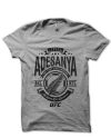 Israel Adesanya Grey Half Sleeve T-Shirt