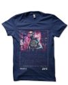 Israel Adesanya Navy Blue Half Sleeve T-Shirt