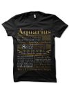 Aquarius Black T-Shirt