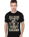 Super Saiyan Goku Dad Black T-Shirt