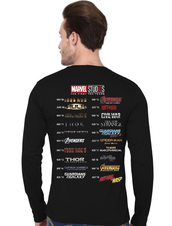 More Than Avenger Fan Black Full Sleeve T-Shirt - Image 3