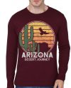 Arizona State Desert Journey Retro Shirt for Men Women and Kids Tank Top Full Sleeve T-Shirt