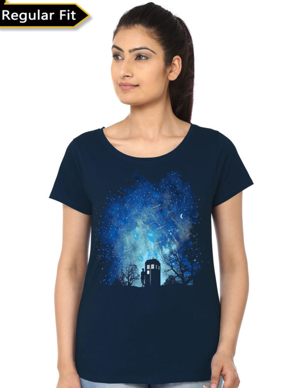 Doctor Who Navy Blue Girls Tee