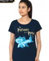 Harry Potter Girl's Navy Blue T-shirt