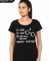 Harry Potter Girl's Black T-Shirt