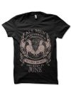 All Men Are Created Equal But Only The Best Are Born In June Black T-Shirt