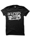 Legends Are Born In June 18 Black T-Shirt