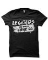 Legends Are Born In June 26 Black T-Shirt