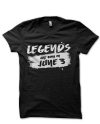 Legends Are Born In June 3 Black T-Shirt