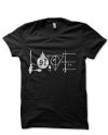 Harry Potter Love Symbol Black T-Shirt