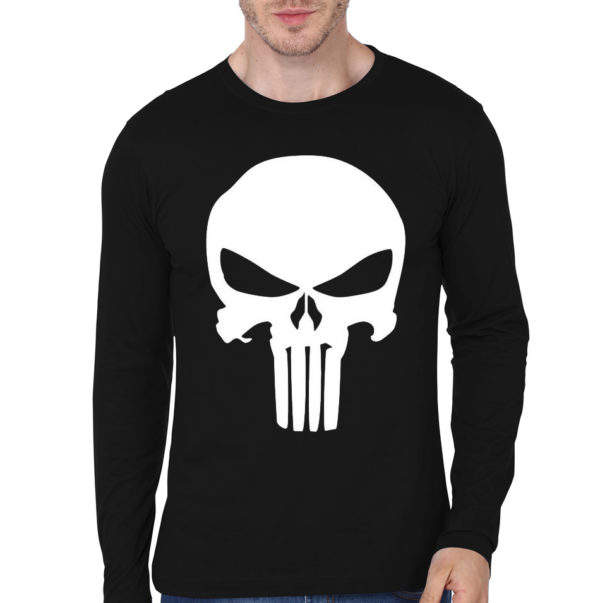 Skull Black Full Sleeve Tee