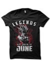 Super Saiyan- Legends Are Born In June Black T-Shirt