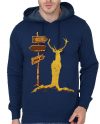 Hunter Navy Blue Hoodie
