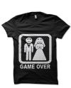 Game Over Wedding Black T-Shirt