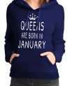 Queens Are Born In January Girls Hoodie