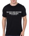 The Sexiest Curve :- Smile Black T-Shirt