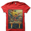 Spongebob Half Sleeve Red T-Shirt