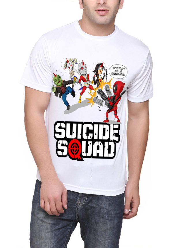 Suicide Deadpool Squad White T-Shirt