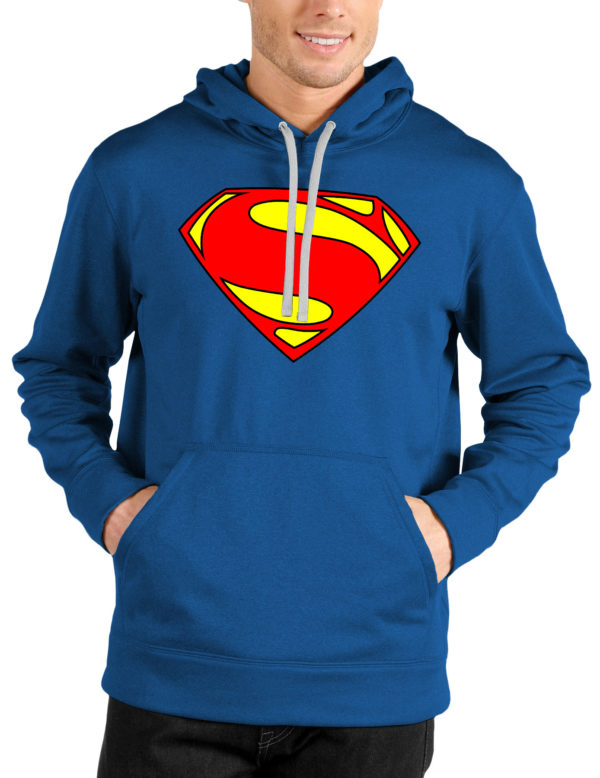 Superman Royal Blue Hooded Sweatshirt