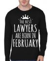 Best Lawyers Are Born In February Black Full Sleeve T-Shirt