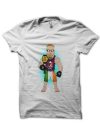 Ufc Champion Half Sleeve White T-Shirt