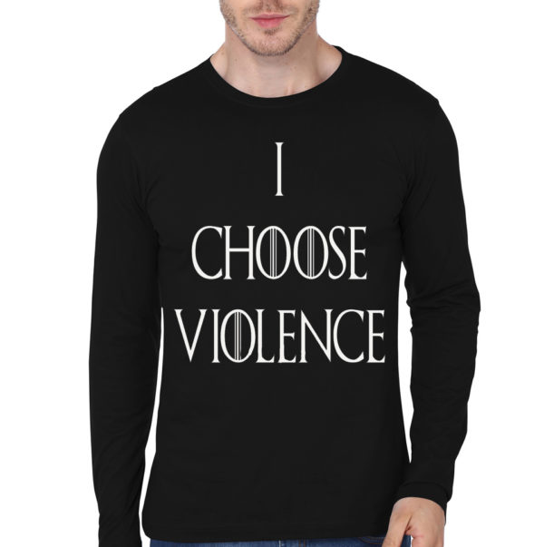 Violence Black Full Sleeve Tee